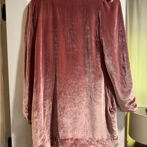 Velvet Pink Long Sleeve dress